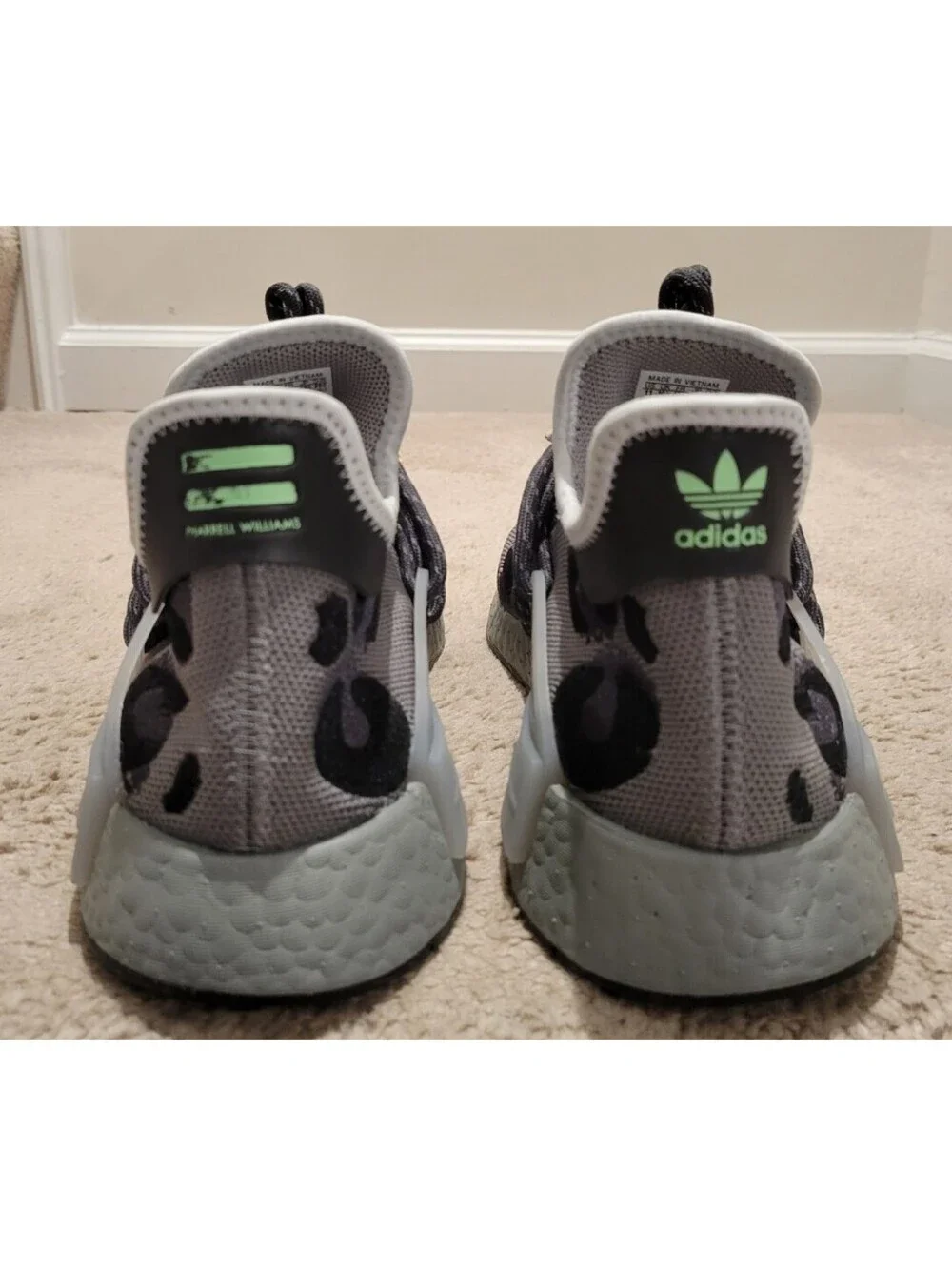 Size 11 - adidas Pharrell x NMD Human Race Animal Print - Ash (2)